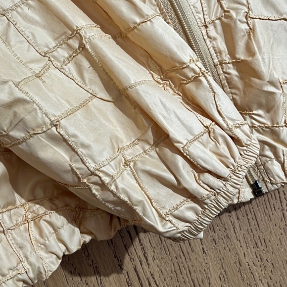 Zenergy Women’s Yellow-Orange Embroidered Crinkle Lightweight Jacket Sz-M - Picture 5 of 7